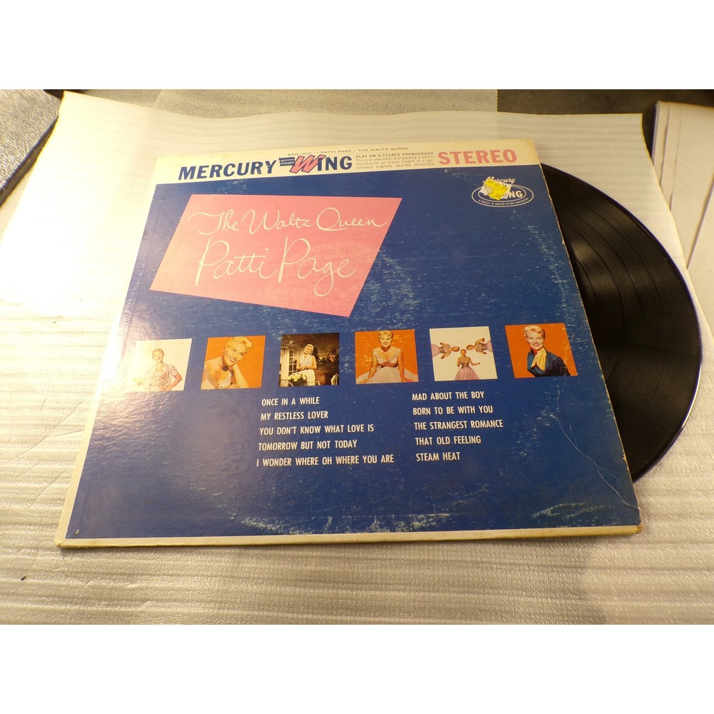 Patti Page The Waltz Queen Vinyl LP Mercury Wing SRW-16121 Stereo Vocal Pop